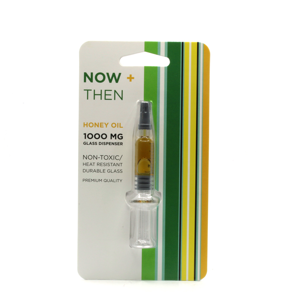 Honey Oil 1000mg Glass SYRINGE by Now & Then